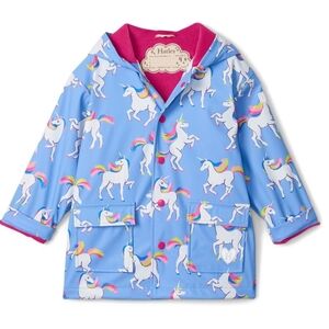 Hatley Girl's Printed Unicorn Raincoat for Kids Size 4